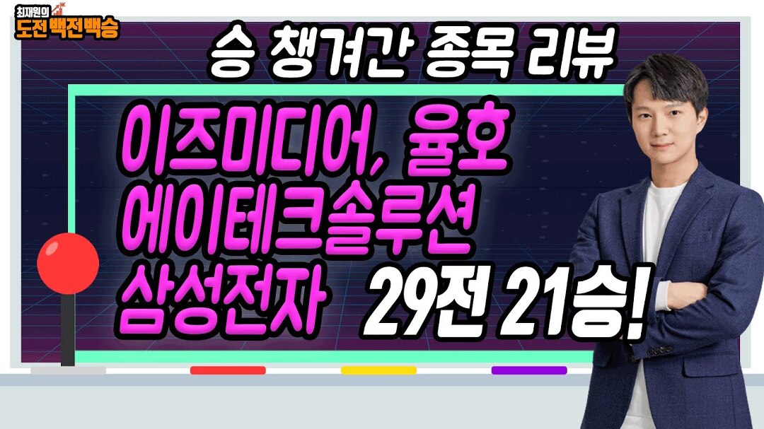 이틀만에 목표가 4개 달성…이즈미디어,율호,에이테크솔루션,삼성전자 리뷰! │ 매매전략(종가베팅,종목리뷰) - kakaoTV 이틀만에 목표가 4개... 