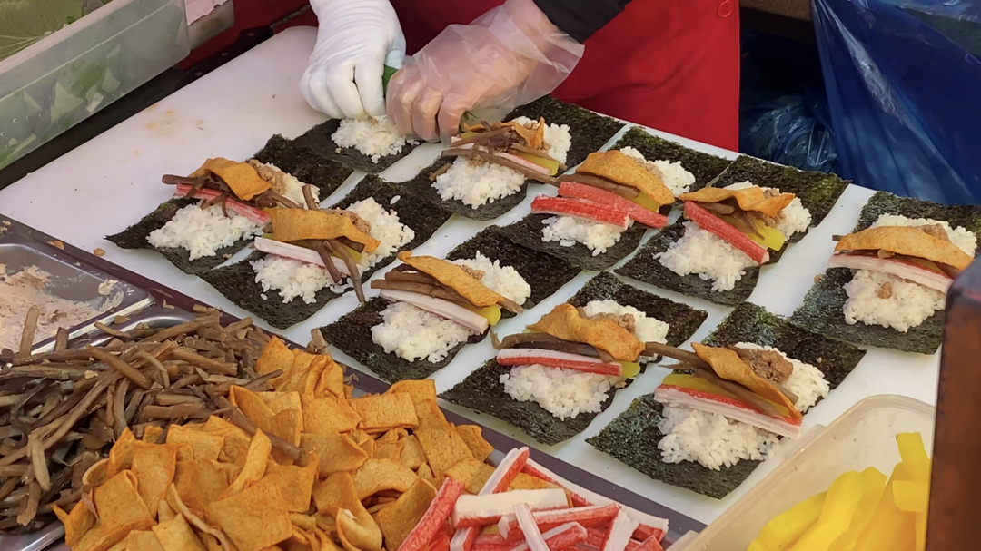 광명전통시장 1000원 깻잎김밥 - kakaoTV 광명전통시장 1000원 깻잎김밥