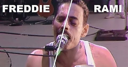BOHEMIAN RHAPSODY MOVIE 2018 [ LIVE AID COMPLETE SONGS Side by Side with the QUEEN LIVE AID 1985 ]