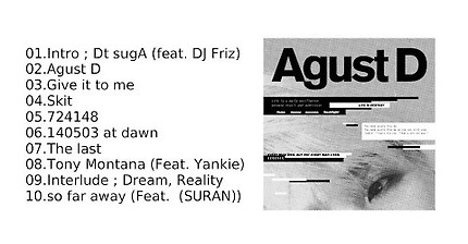 [FULL] Agust D - Agust D (BTS Suga 1st Mixtape) + DOWNLOAD