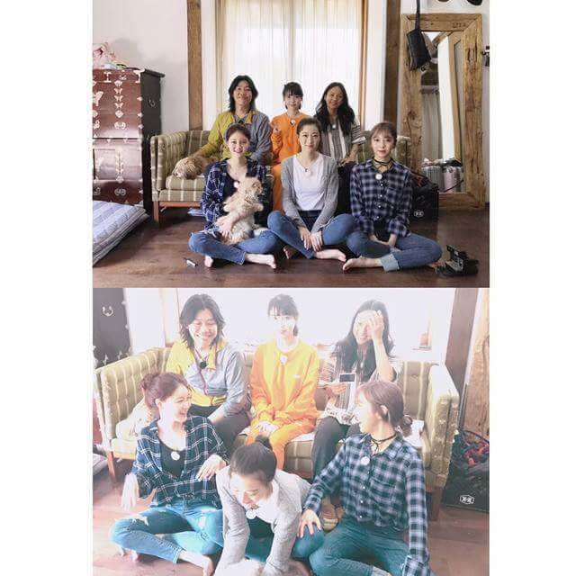 효리네 민박 손님들과 사진 찍은 아이유 | 인스티즈