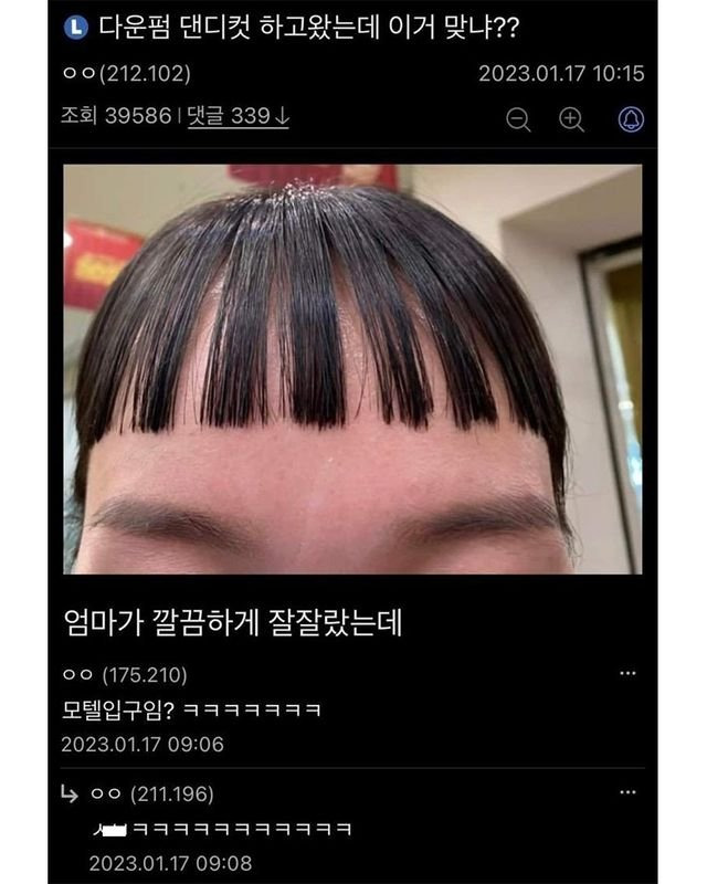 싱글벙글 여전히 웃긴 디씨 헤어갤러리.jpg