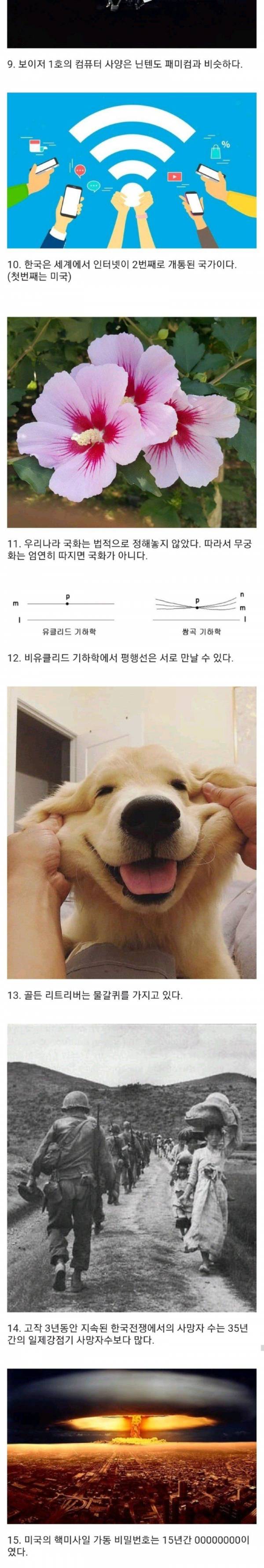 잘 알지 못하던 사실들