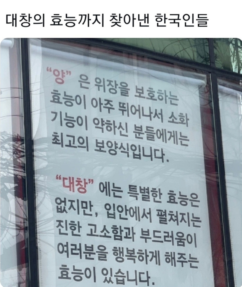 대창의 효능