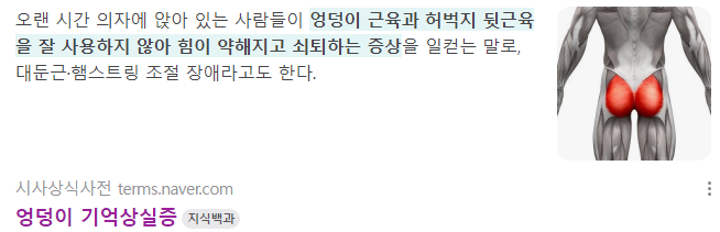 엉덩이 기억상실증 알아?