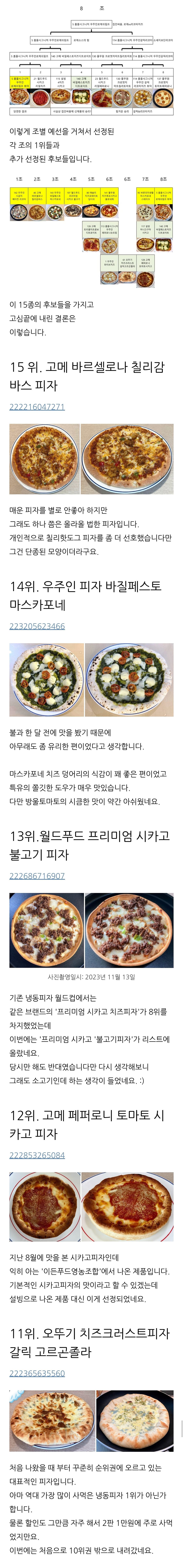 벳코넷간 냉동피자 보고 올려보는 냉동피자 144종 먹어본 사...