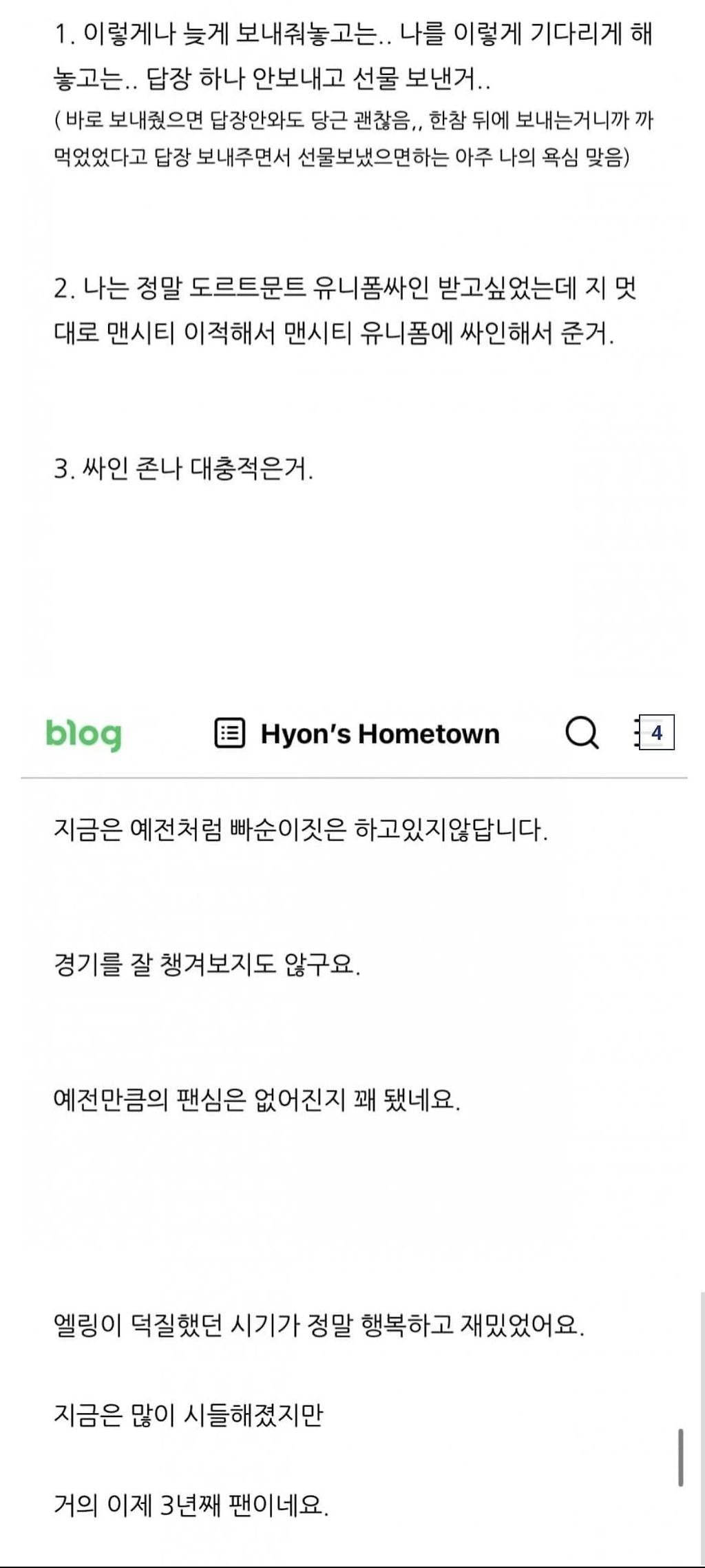 국내 1호 엘링 홀란드팬