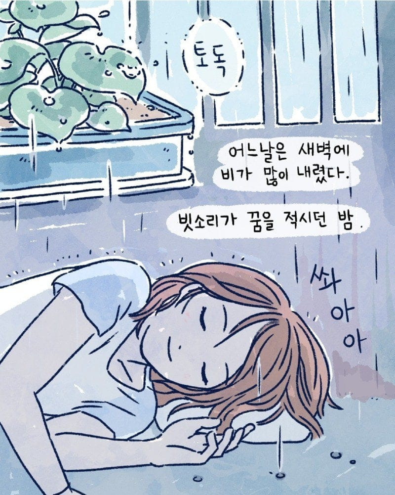 구름 한점 없는 밤중에 빗소리를 들었다.jpg