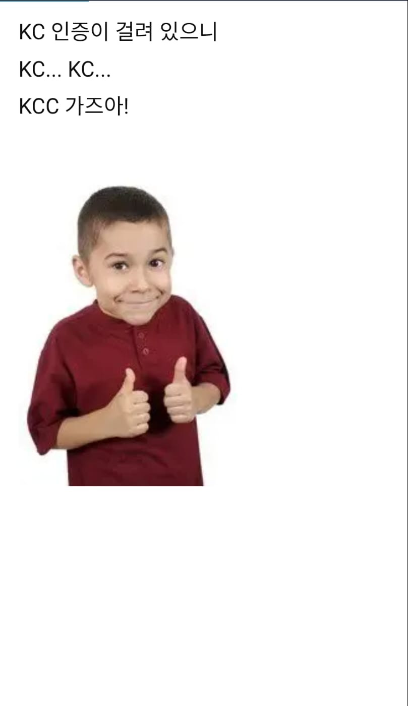 KC인증으로 보는 국장을.araboza