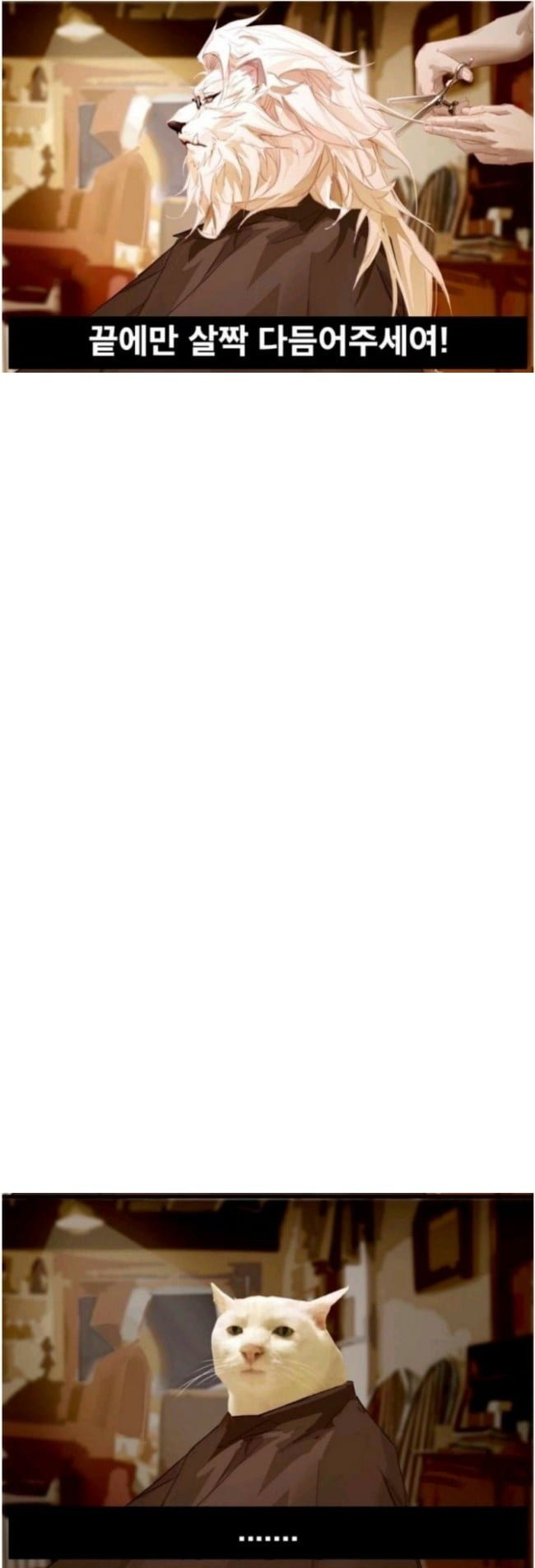 미용실 커트 공감