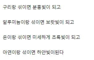 놀라운 금 합금의 세계
