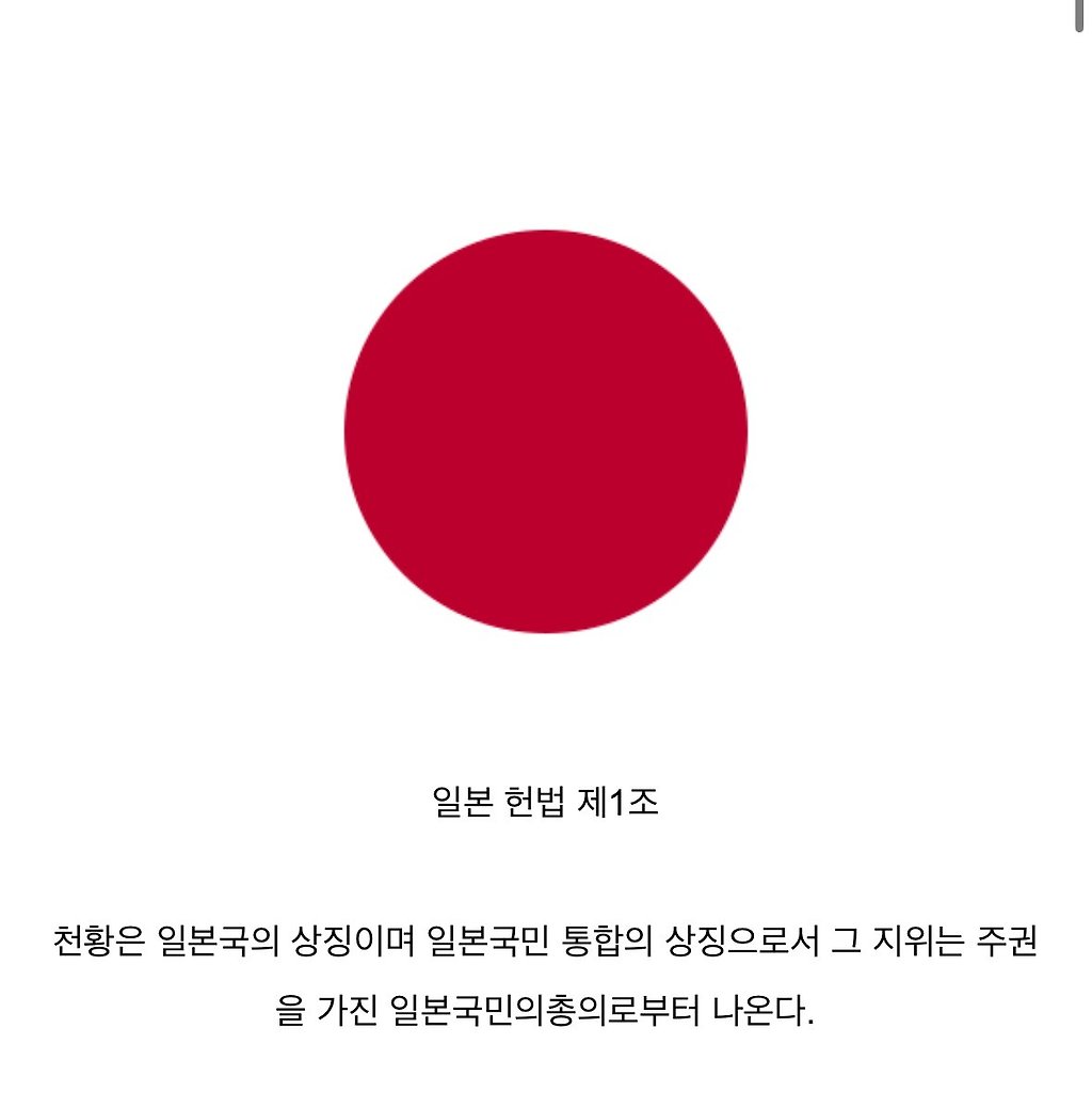 동아시아(한 중 일 북한) 헌법 제1조