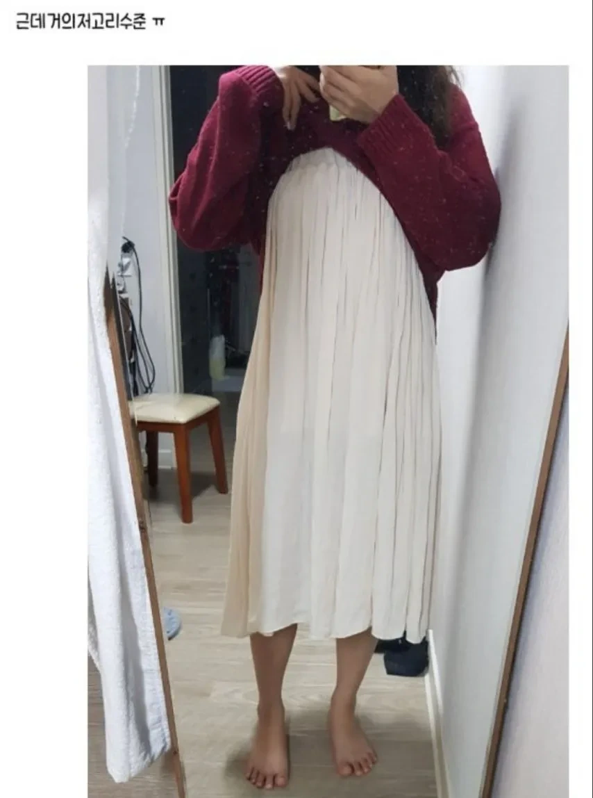 치마 길다해서 올려봤어