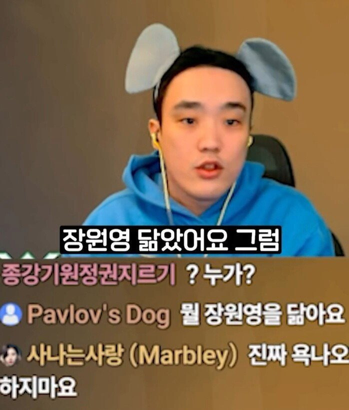 시청자들이 장원영 닮았다는 스트리머.jpg