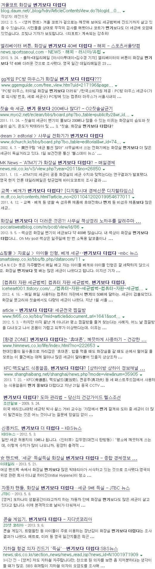 한국의 3대 전투력 측정기