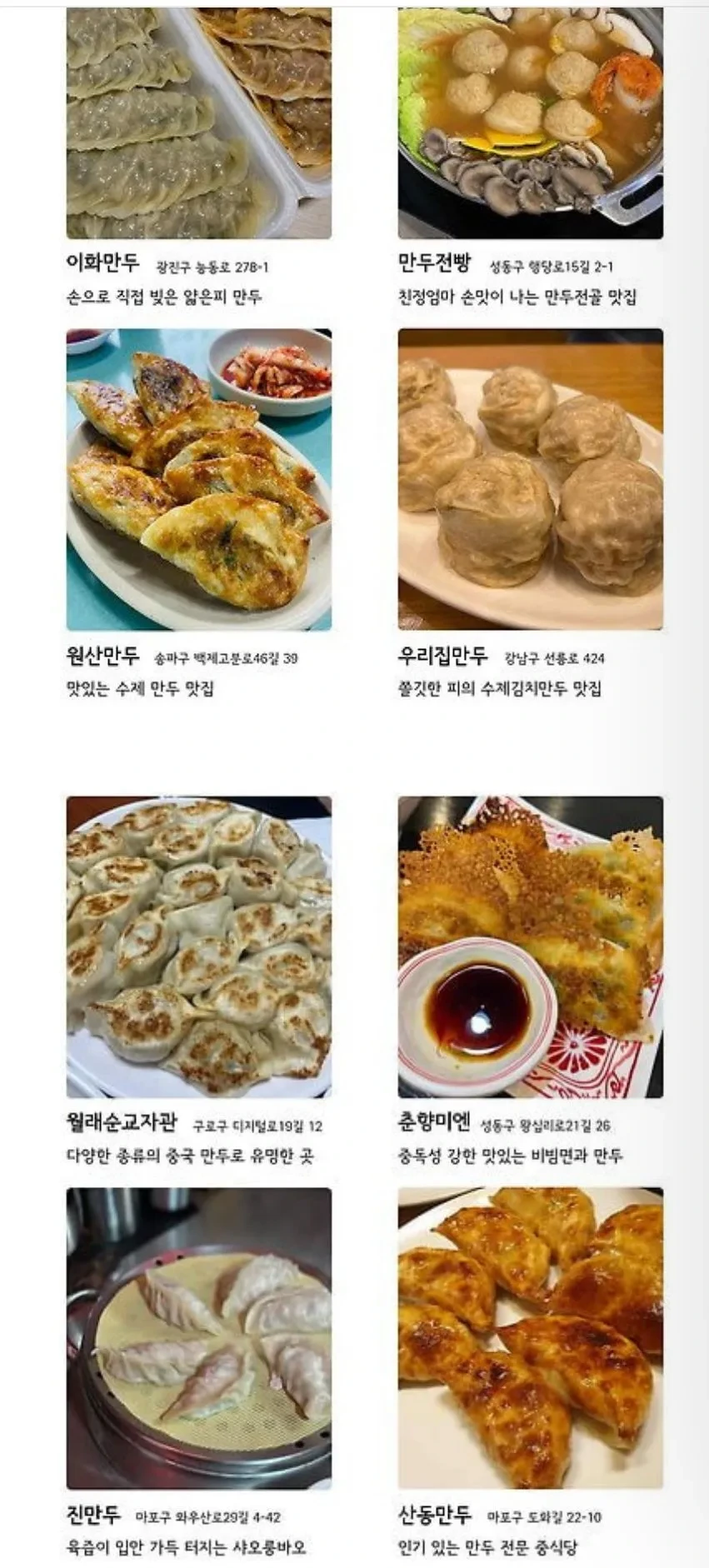 서울 만두 맛집