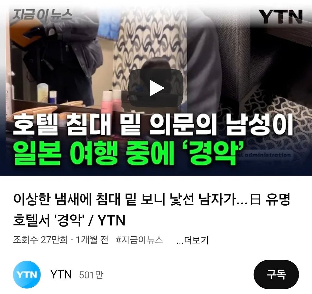 일본 관광객 호텔 리뷰 근황