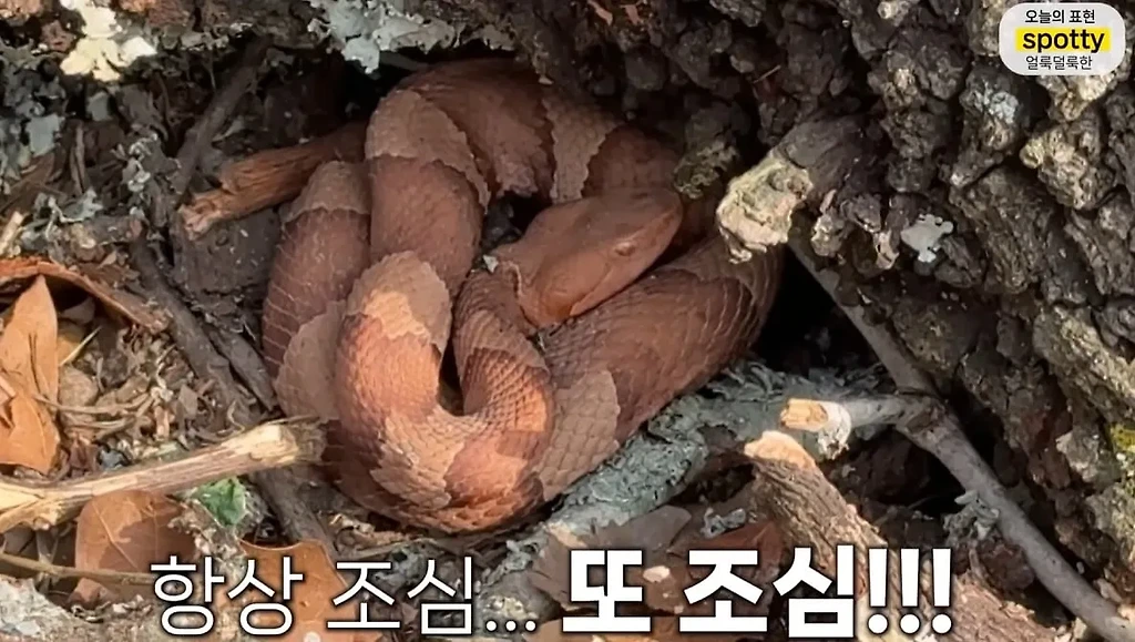 올리버쌤 집 앞마당에 나오는 독사
