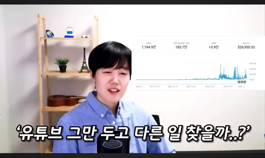 구독자 18.3만 바둑 유튜버 누나의 10년 수익