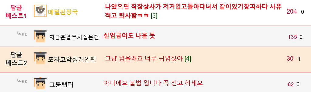 직장상사가 나이 31먹고 8천원티 입음ㅋㅋ
