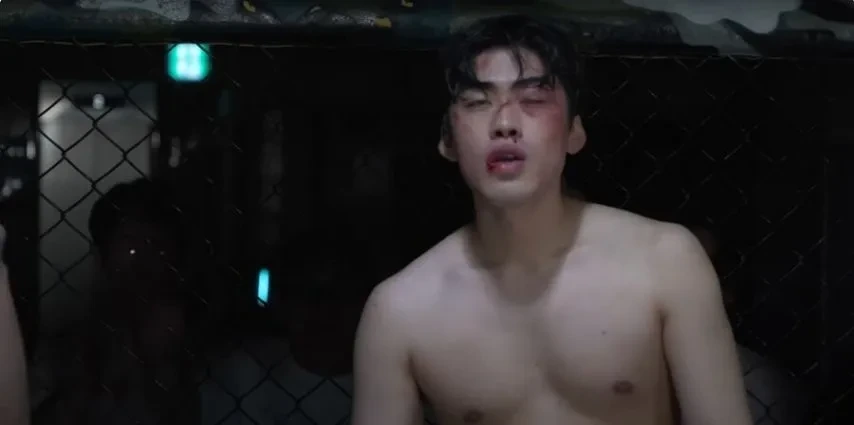 격투기 상대가 너무 세보여서 겁먹음