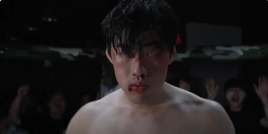 격투기 상대가 너무 세보여서 겁먹음