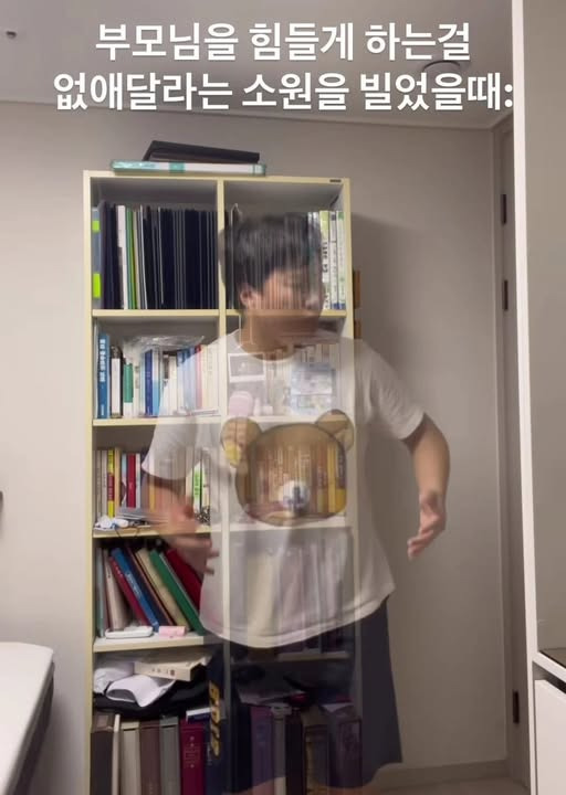 부모님을 힘들게 하는걸 없애달라는 소원을 빌었던 효자