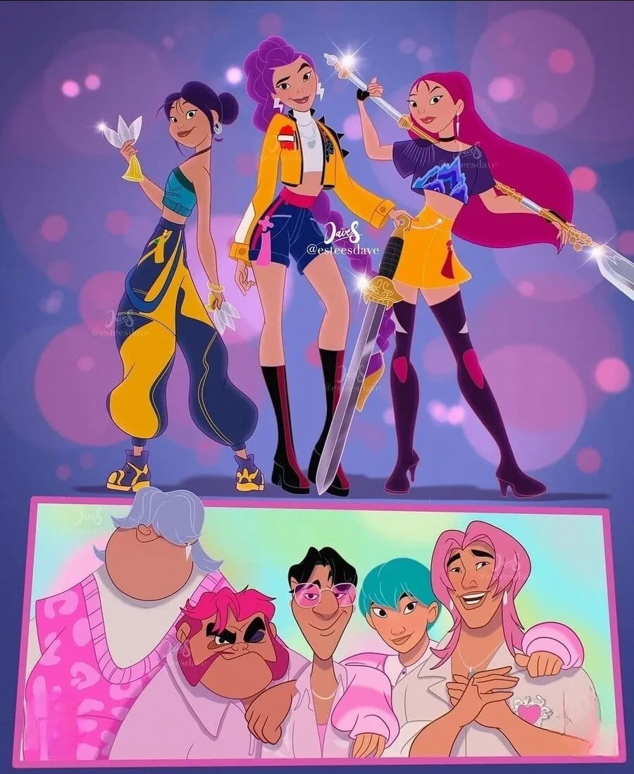 K-POP 아이돌 데몬이 디즈니에서 나왔더라면?