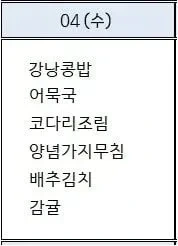 싱글벙글 보자마자 식판 잡아던지는 급식메뉴.jpg