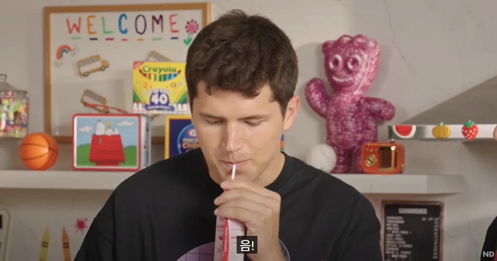 조회수 500만회 넘게 찍은 해외 대형 유튜버의 한국 급식