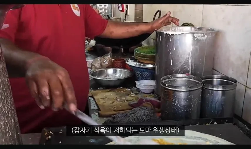 여행 유튜버 누나의 인도 길거리 음식 체험