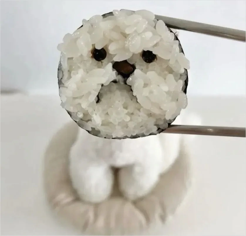 개 맛있어 보이는 김밥.