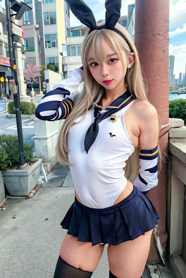 AI 세일러복과 금빛 유혹