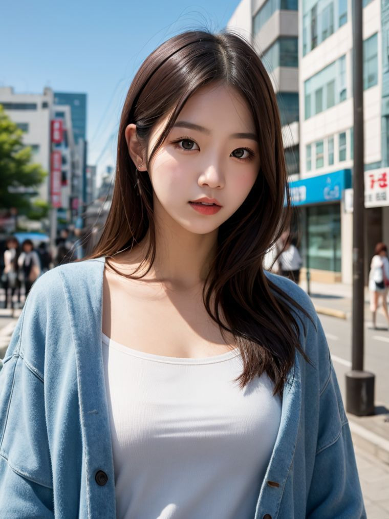 (AI)여친룩 모델 또 바꿨어요.. 모델명과 프롬 첨부...