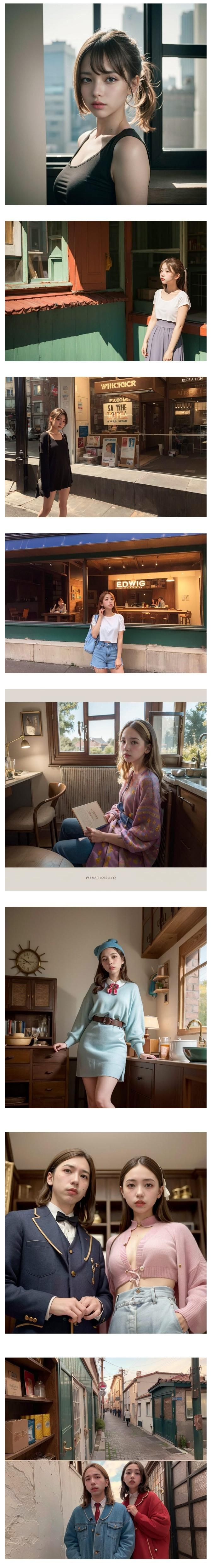 화보집 느낌의 소녀들