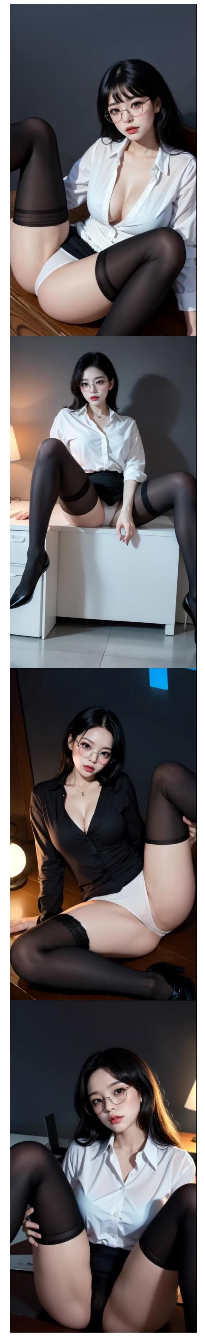 (AI) 쩍벌 오피스 레이디