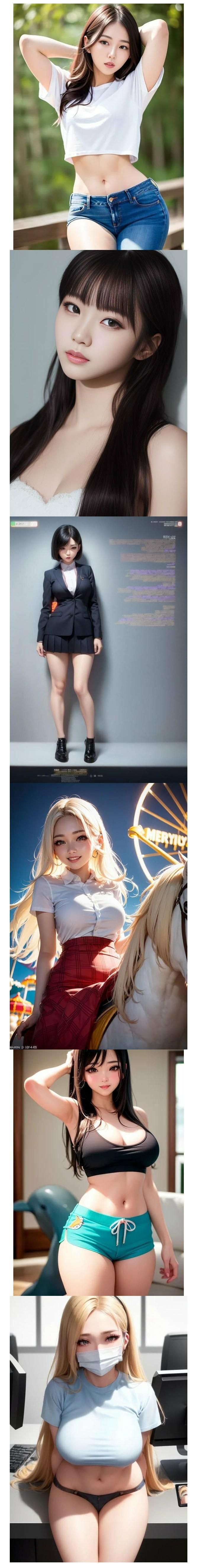 사랑스러운 ai 소녀 모음