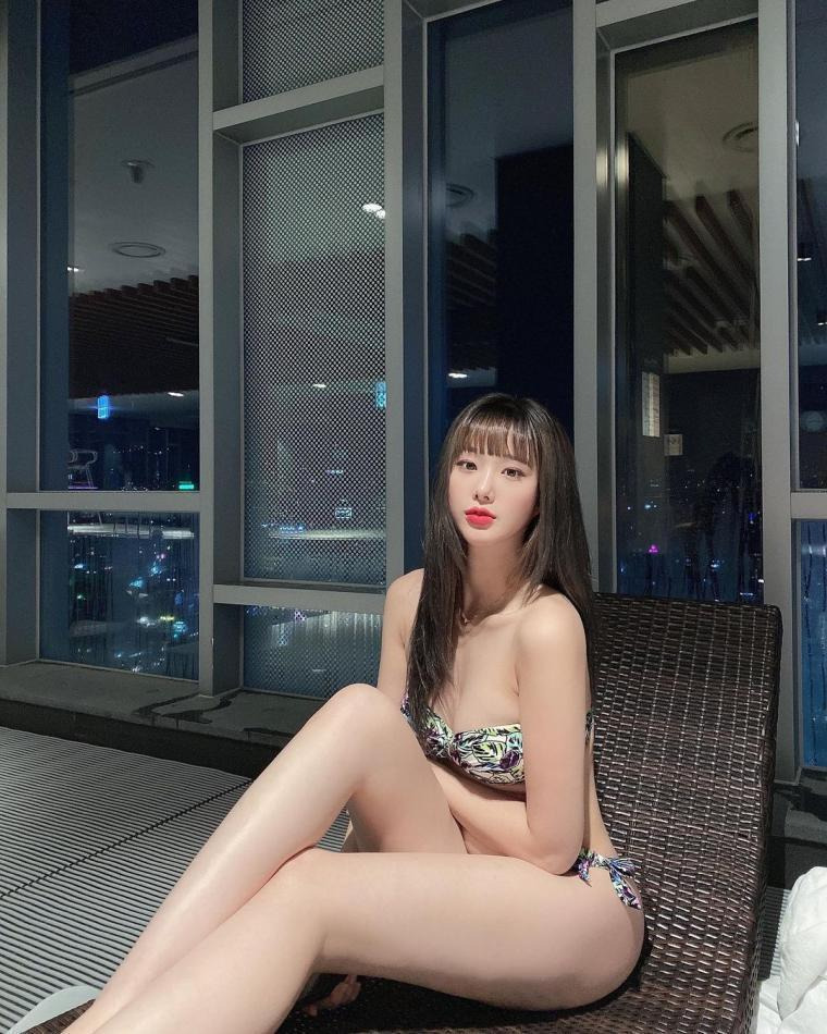 치어리더 김현지 비키니 요가복