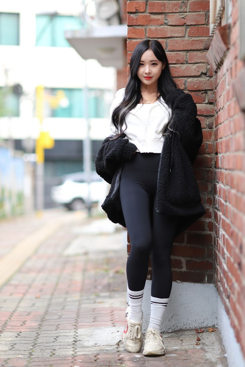 하빈 검정 레깅스