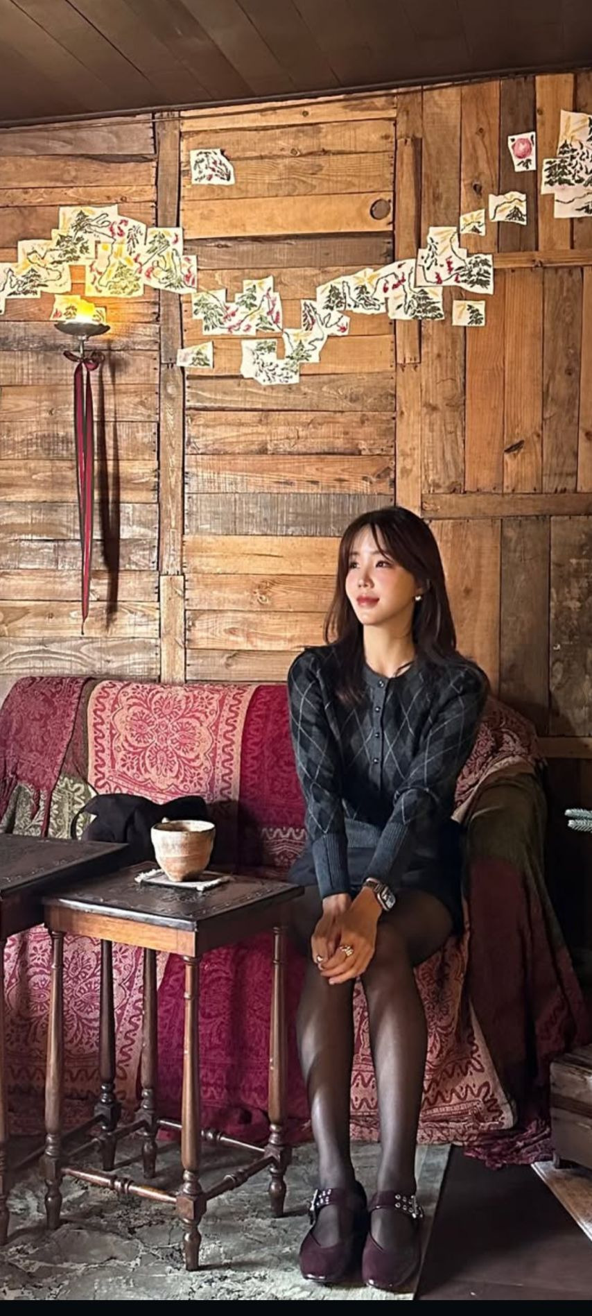송소랑 luv_ylove slender black stocking