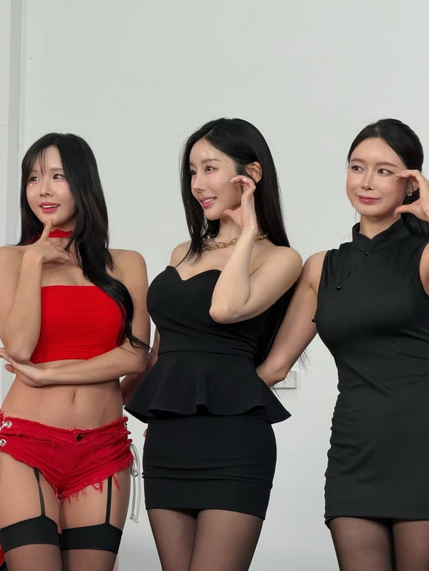 하빈 김미진 소이 검스 각선미 대결