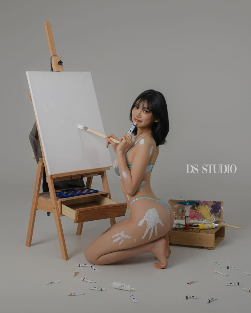 스튜디오 비키니 촬영 첼설아