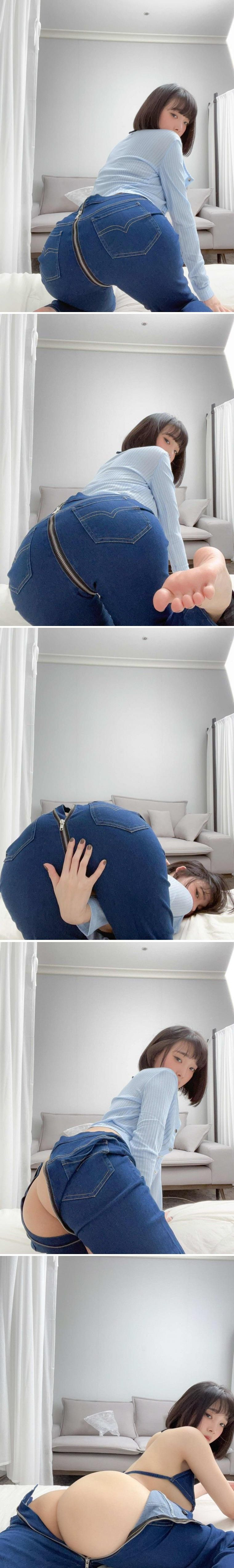 16 )) 강인경 청바지