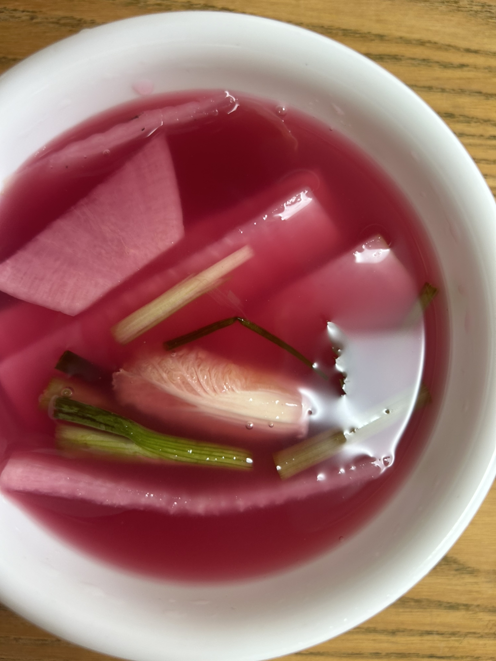 < Red 물김치 >
