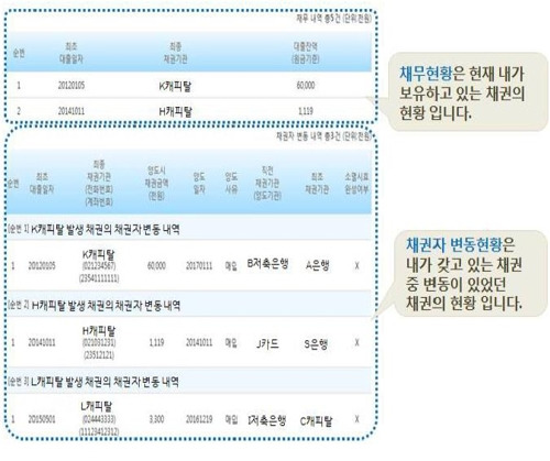 [한국신용정보원 제공]