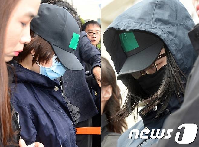 '인천 8세 여아 살인사건'의 주범으로 지목된 A양(왼쪽)과 공범으로 지목된 B양. 뉴스1 DB