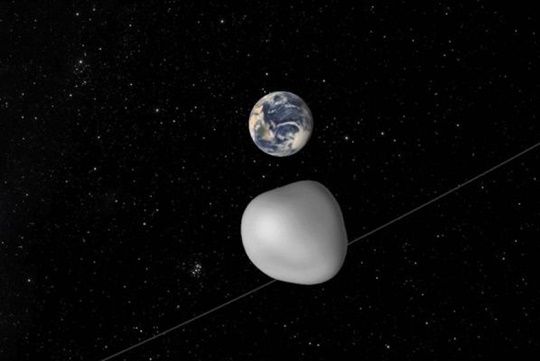 소행성 TC4은 오늘 10월 12일 지구에서 44,000km까지 접근해 지나갈 예정이다. (사진=NASA)