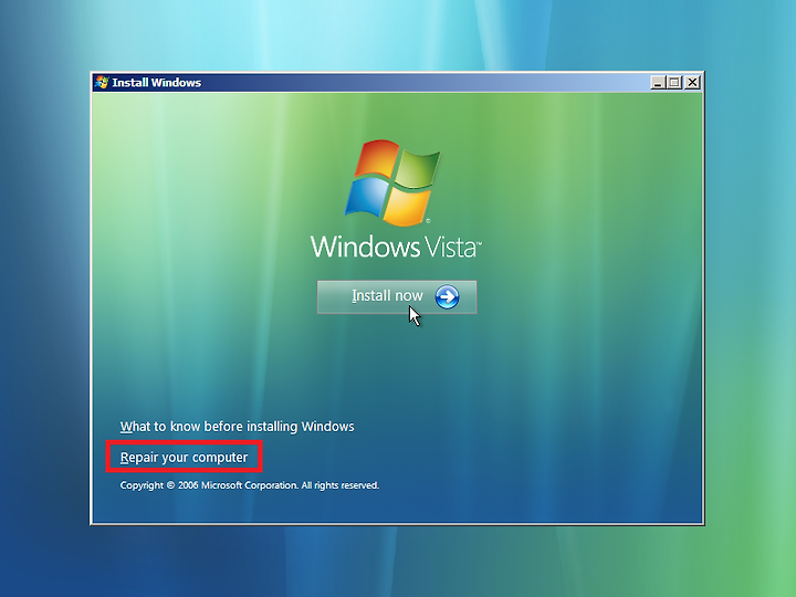 Sysdate Windows Vista