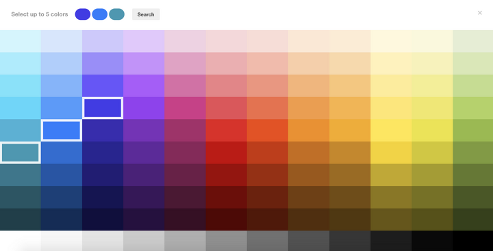 color palette from image tineye
