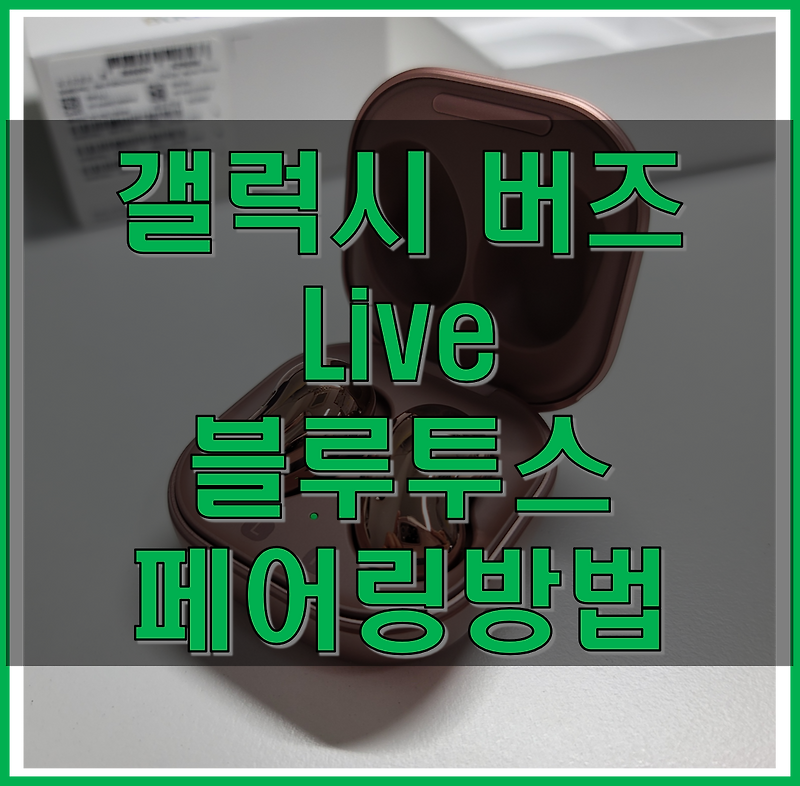 갤럭시 버즈 라이브 블루투스 페어링 및 여러 기기 끊김 없이 전환 방법, 호환 기기 알아보기!